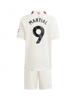 Manchester United Anthony Martial #9 Ausweichtrikot für Kinder 2023-24 Kurzarm (+ Kurze Hosen)